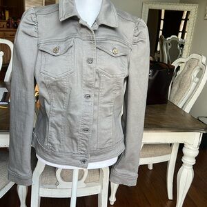 WHBM grey denim jacket